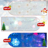 NNECW 150cm Pre-Lit Fiber Optic Christmas Tree with Iridescent Leaves-1.5M
