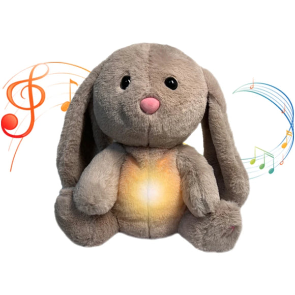 NNEOBA Breathing Teddy Bear with Music & Light