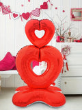 NNEOBA Heart Pedestal Foil Balloon for Weddings