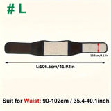 NNEOBA Adjustable Self-Heating Magnetic Therapy Waist & Back Support Belt Black