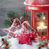 NNEOBA 1pc Artificial Christmas Pinecone Red Berry Stem