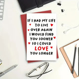 NNEOBA Valentines Funny Romantic Greeting Card