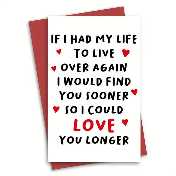 NNEOBA Valentines Funny Romantic Greeting Card