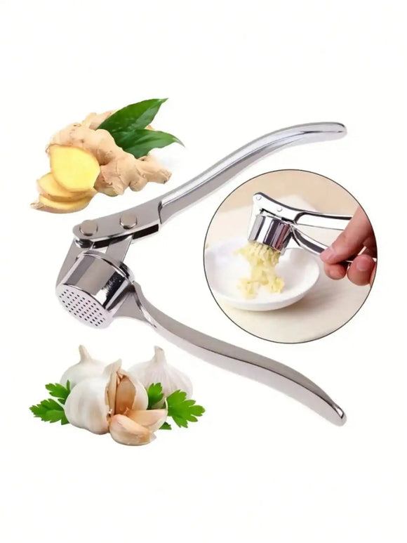 NNEOBA 1PC Stainless Steel Garlic Press – Easy to Use & Washable