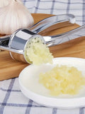 NNEOBA 1PC Stainless Steel Garlic Press – Easy to Use & Washable