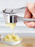 NNEOBA 1PC Stainless Steel Garlic Press – Easy to Use & Washable