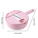 NNEOBA Pink Manual Vegetable Grater – Shred, Chop & Slice with Ease