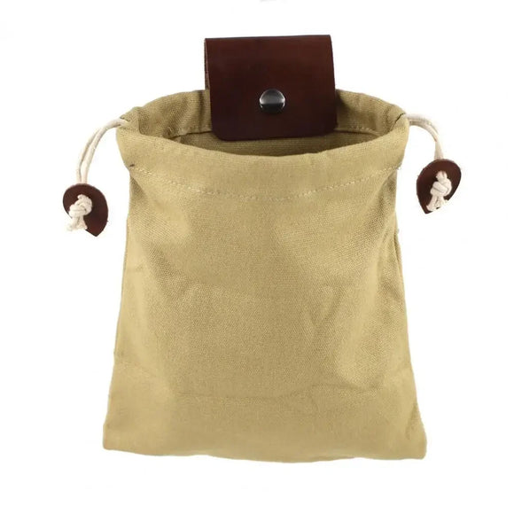 NNEOBA Outdoor Leather Canvas Foraging Bag