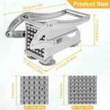 NNEOBA 1PC Stainless Steel Manual Potato Cutter – French Fry & Veggie Slicer