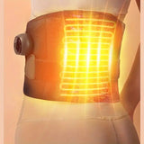 NNEOBA Electric Lumbar Heating Belt Adjustable Waist Massager Black