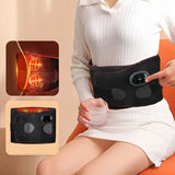 NNEOBA Electric Lumbar Heating Belt Adjustable Waist Massager Black