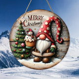 NNEOBA Wooden Merry Christmas Hanging Decoration