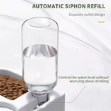NNEOBA Heart-Shaped Automatic Double Pet Bowl Set