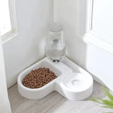 NNEOBA Heart-Shaped Automatic Double Pet Bowl Set