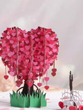 NNEOBA 3D Heart Tree Greeting Card Valentine's Day Gift