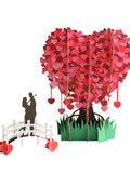 NNEOBA 3D Heart Tree Greeting Card Valentine's Day Gift