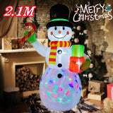 NNEOBA Christmas Inflatable Snowman with LED Lights