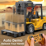 NNEOBA 2.4GHz RC Forklift Truck Engineering Vehicle for Kids