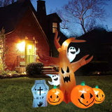 NNEOBA Halloween Inflatable LED Horror Tree Decoration