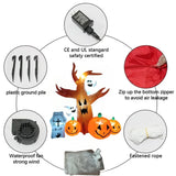 NNEOBA Halloween Inflatable LED Horror Tree Decoration