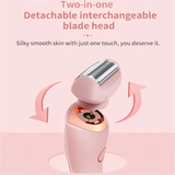 NNEOBA 2 in 1 Waterproof Electric Shaver for Women Painless Hair Removal Pink