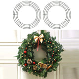 NNEOBA Metal Wreath Round Iron Ring for Christmas