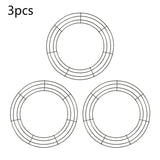 NNEOBA Metal Wreath Round Iron Ring for Christmas