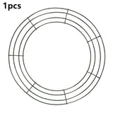 NNEOBA Metal Wreath Round Iron Ring for Christmas