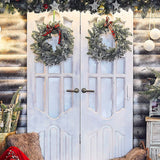 NNEOBA Metal Wreath Round Iron Ring for Christmas