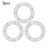 NNEOBA Metal Wreath Round Iron Ring for Christmas