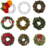 NNEOBA Metal Wreath Round Iron Ring for Christmas