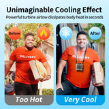 NNEOBA Outdoor Waist Fan with LED & Power Bank (20000mAh)