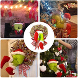 NNEOBA Christmas Thief Burlap Wreath Hoop Decor
