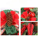 NNEOBA Christmas Wreath with Bell Pinecone