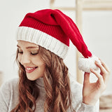 NNEOBA Mom & Baby Set Knitted Christmas Hat Pompom Santa Beanie
