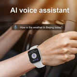 NNEOBA Smart Watch with Wireless Charging & Bluetooth Calls (Grey)