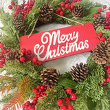 NNEOBA Christmas Wreath Red Berry Vine Door Decoration