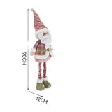 NNEOBA 2024 New 90CM Pink Telescopic Christmas Doll