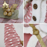 NNEOBA 2024 New 90CM Pink Telescopic Christmas Doll