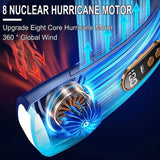 NNEOBA Bladeless USB Display Portable Neck Fan