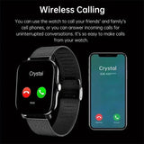 NNEOBA Smart Watch Android Bluetooth Call Fitness Tracker (Black)
