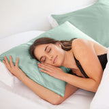 MULBERRY SILK PILLOW CASE TWIN PACK - SIZE: 51X76CM - MINT-1927503851078946818