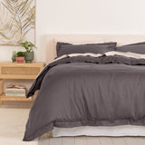 Royal Comfort - Balmain 1000TC Bamboo cotton Quilt Cover Sets (King) - Pewter-1927503861438877696