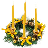 NNEOBA Christmas Wreath Candle Holder Festive Candle Ring