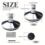 NNETM Office Chair Casters with Self-Adhesive Pads (6 pcs)