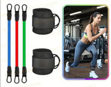 NNETM 5pcs TPE Ankle Resistance Bands - Leg & Hip Training Essentials