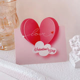 NNEOBA 20Pcs 3D Cloud Heart Paper Greeting Cards