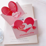 NNEOBA 20Pcs 3D Cloud Heart Paper Greeting Cards