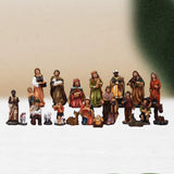 NNEOBA 20-Piece Christmas Nativity Scene Figurine Set