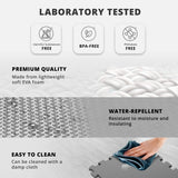 NNEOBA Cross Pattern Non-Slip EVA Sports Gym Mat